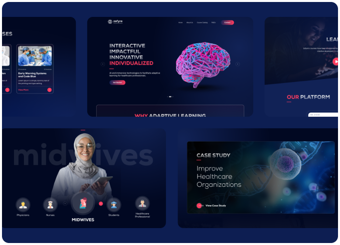 Zafyre website design preview