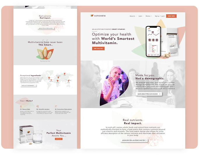 Zafyre website design preview